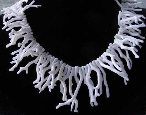 450cts Natural White Coral Branch Bead Strand 110436 for Jewelry Making