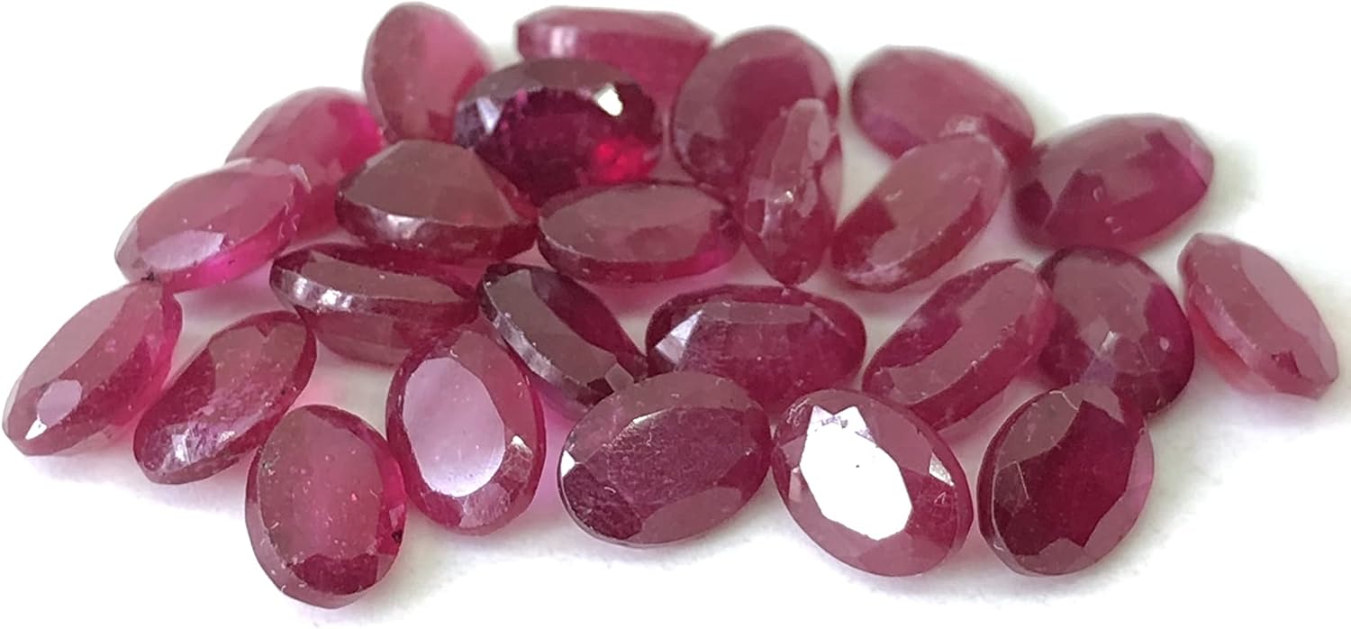 Red Ruby Oval Shape Cut Faceted Loose Gemstone Size 4x3 mm, 5x3 mm, 5x4 mm, 6x4 mm, 7x5 mm, 8x6 mm, 9x7 mm, 10x8 mm, 11x9 mm & 12x10 mm Medium Quality All Matching Stones Perfect For Making Jewelry, Price For 1 Piece