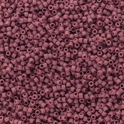 Miyuki Delica 11/0 - Frosted Glazed Amethyst Matte DB2294-250gms Bag of Japanese Glass Beads Bulk Bag of Japanese Glass Beads