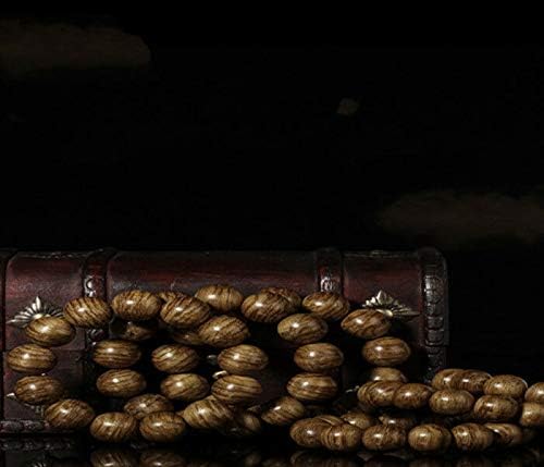 GLW Indonesia Tarakan15.7mm Mala Meditation Wild Agarwood Prayer beads #4784