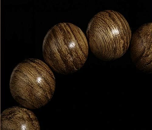 GLW Indonesia Tarakan15.7mm Mala Meditation Wild Agarwood Prayer beads #4784