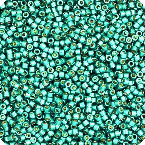 Miyuki Delica 11/0 - Duracoat Galvanized Sea Foam DB1847-250gms Bag of Japanese Glass Beads Bulk Bag of Japanese Glass Beads
