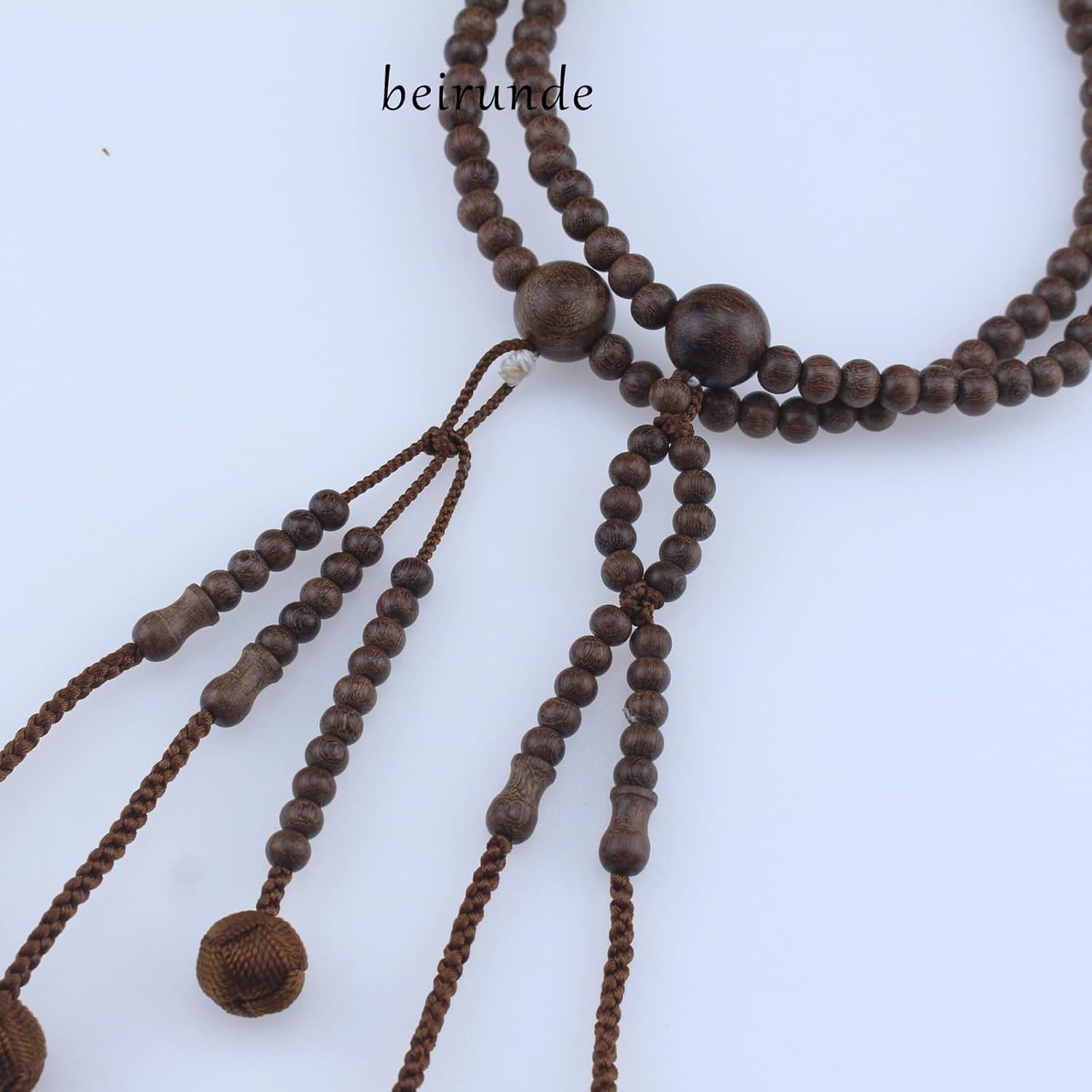 Japanese Soka Gakkai SGI Juzu Phoebe Wood Beads Nichiren Buddhism Prayer Beads