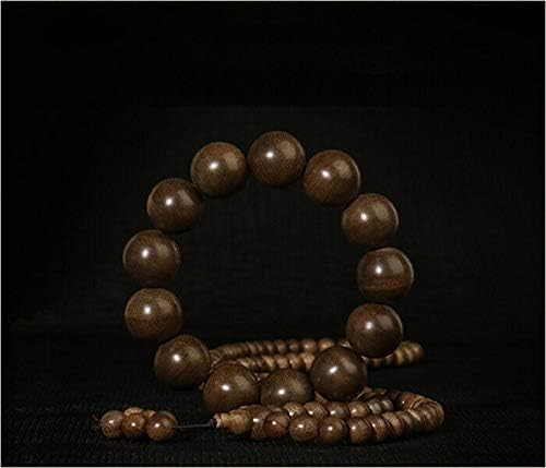 GLW Tarakan 15.7mm Mala Meditation Wild Agarwood Aloewood Prayer Beads #4791