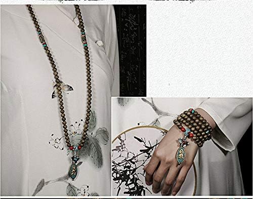 GLW Meditation Malas Prayer Beads Brunei Genuine Wild Agarwood Aloewood 7 mm #4974