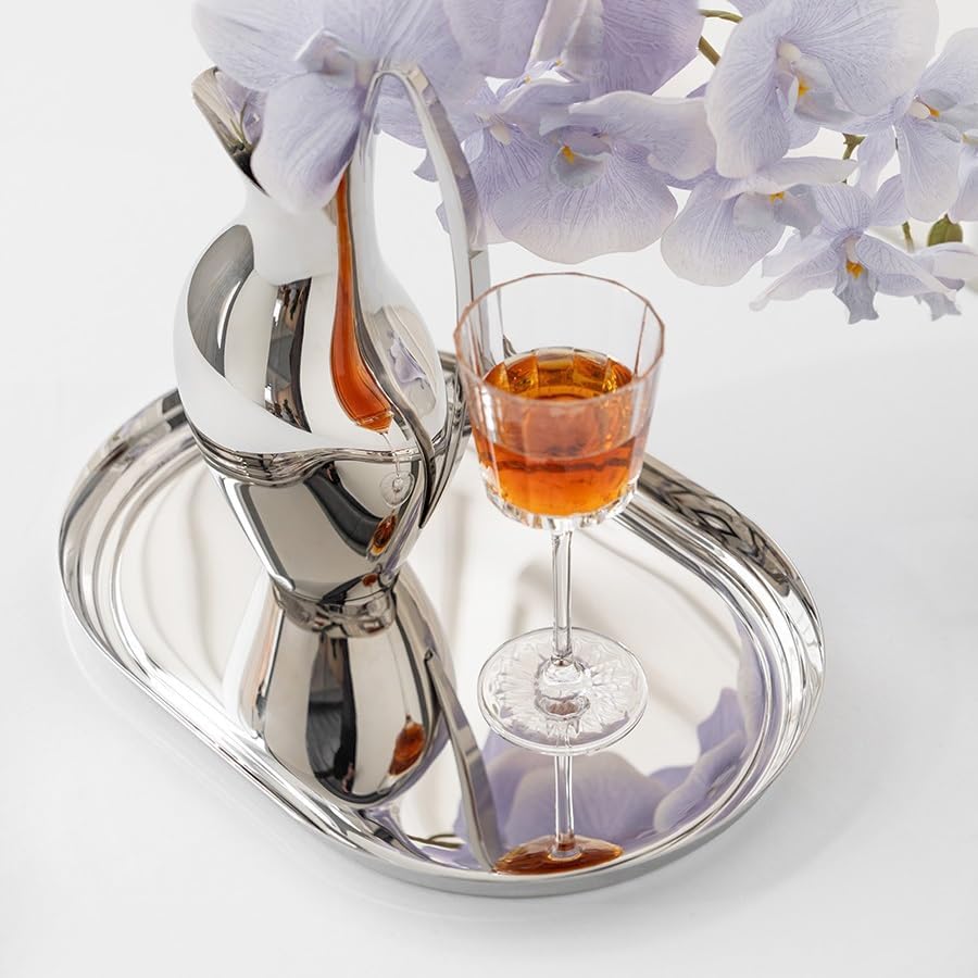 Tray Stainless Steel Dining Tray Light Luxury Towel Accessories Storage Tray Home Bathroom Hand Sanitizer Aromatherapy Tray Serving Trays