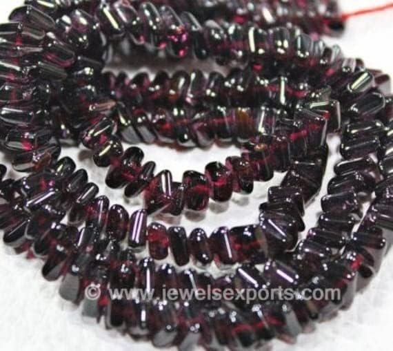 Beads Gemstone Pyrope Red Garnet Smooth Square Heishi Cube Gemstone Loose Craft Beads Strand 14 Inch Long 5mm Code-HIGH-27689