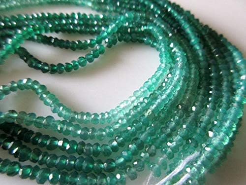 50 Strands Wholesale AAA Green Onyx 3mm Beads, Natural Green Onyx Shaded Multi Color Beads, 14 Inch Strand