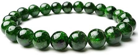 AAA++ Rare Quality 10mm Diopside Bracelet, Grade AA Natural Chrome Diopside, Green Diopside Gemstone Bracelets, Diopside Jewelry Gift,Womens Mens Bead Bracelet Code- WAR902