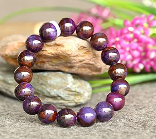 1 Strands Natural Purple Sugilite Stretch Finish Bracelet Round Beads ????? 11.2mm 03761