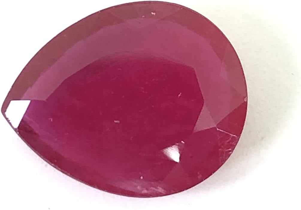 8.12 Ct Ruby Pear Shape Size 16x12.50 mm Cut Faceted Attractive High Quality Fine Loose Gemstone For Making Jewelry Size Pendant/Ring