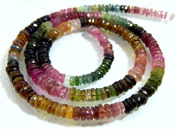 BEADS GEMSTONE 1 Strand Natural Aquamarine Smooth Beads Rondelle Shape 10x4.mm Approx 18 inch Code-HIGH-20020