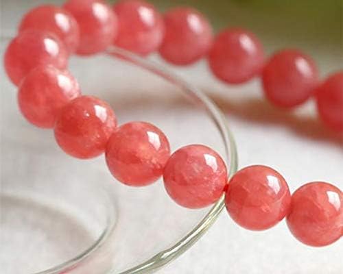 1 Strands Natural Argentina Pink Red Rhochrosite Stretch Bracelet Round 8mm Beads 03195 Code-HIGH-23353
