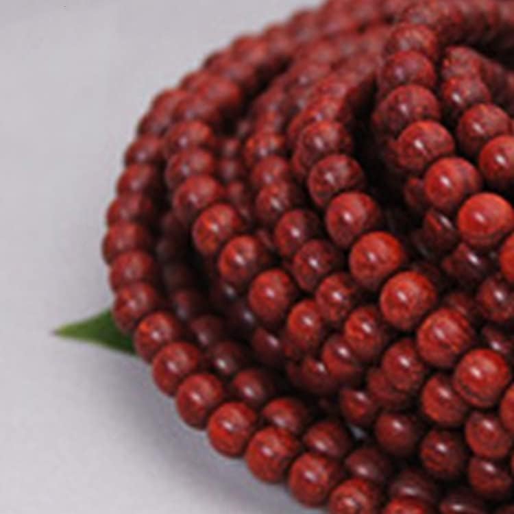 Mascot Wooden Crafts Wood Carving Art Wood Decoration Artwork 印度小叶紫檀佛珠手链手串8mm108 0.6mm颗男女款满金星(小叶紫檀0.6mm鸡血红)