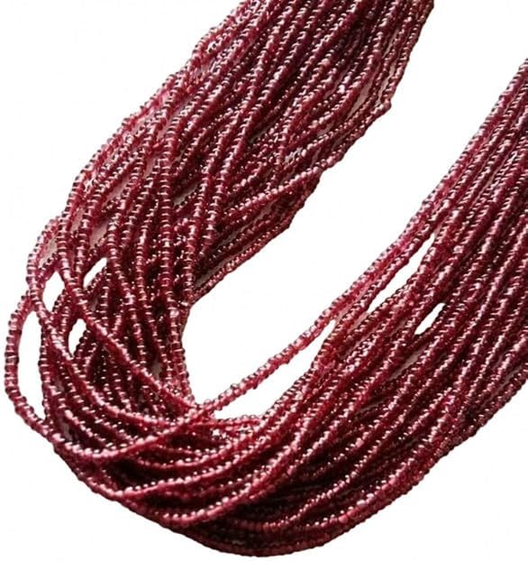 Natural Garnet Smooth Beads, rondelle Beads, 2 mm - 2.5 mm 14