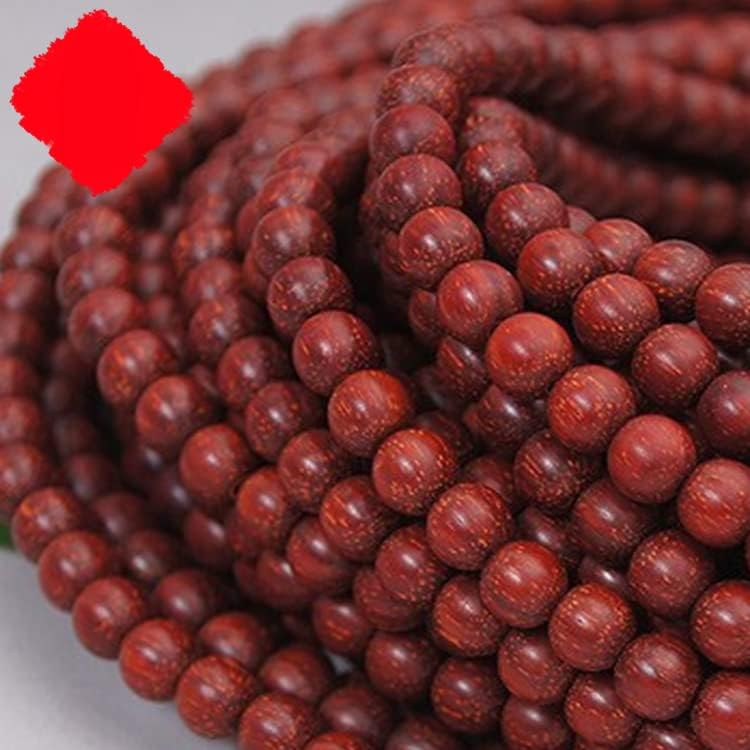 Mascot Wooden Crafts Wood Carving Art Wood Decoration Artwork 印度小叶紫檀佛珠手链手串8mm108 0.6mm颗男女款满金星(小叶紫檀0.6mm鸡血红)