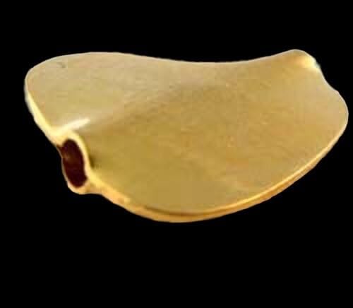1 Designer 20x15x3mm Petal 20K Gold 2.58 Gram 9505 for Jewelry Making
