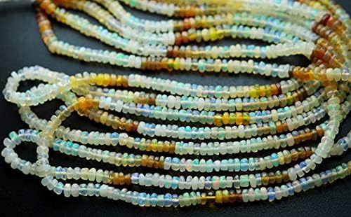 16 Inch Long,Natural Australian Black Matrix Opal Smooth Round Rondelles,8-9mm