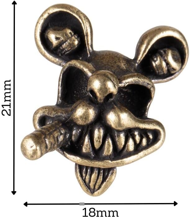 Cartoon Animal Brass Bead Paracord Accessories – Pendants for DIY Charms