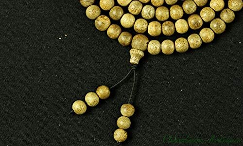 GLW Indonesia Tarakan 8 Mm Natural Wild Agarwood Aloewood Mala Prayer Beads #3023