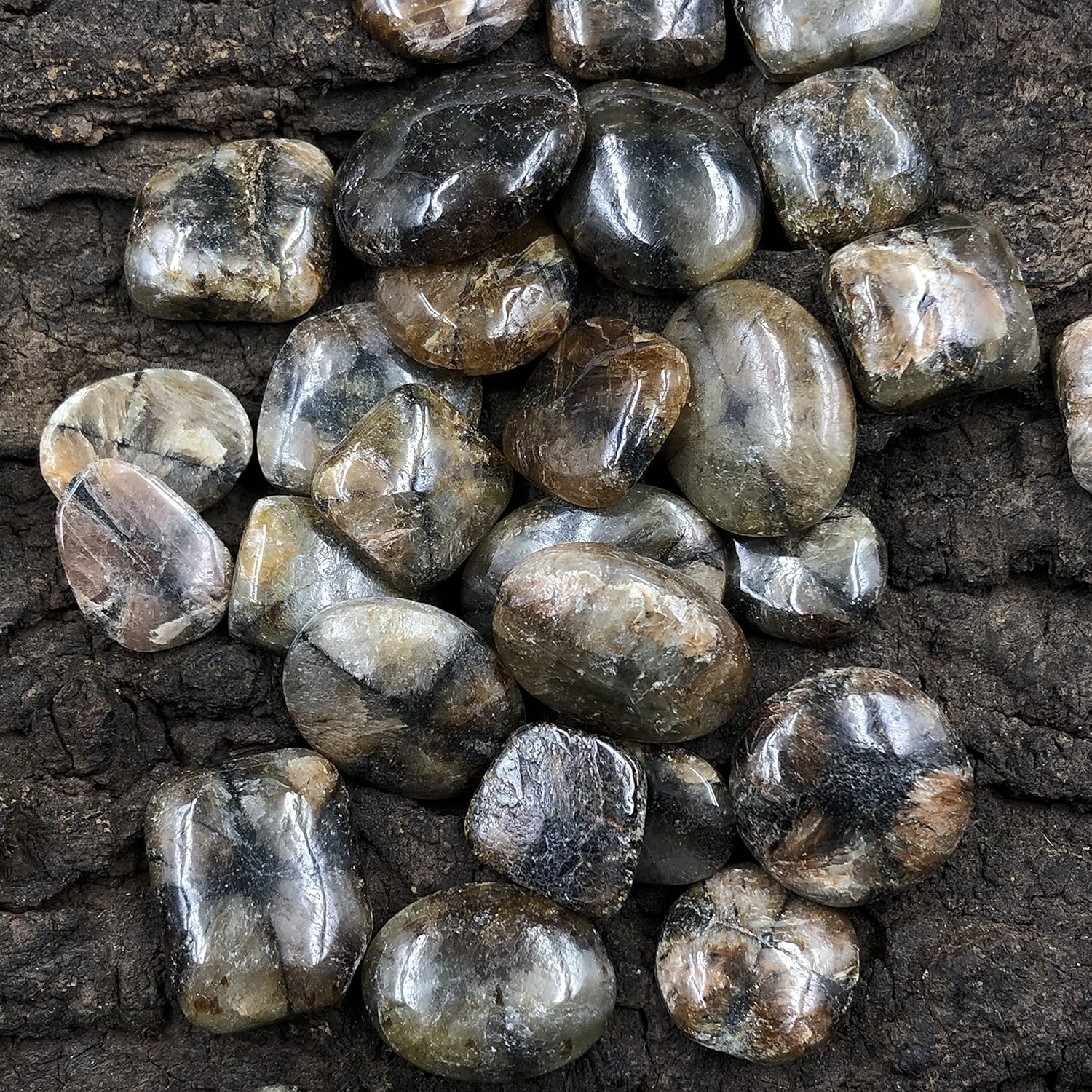 Natural CHIASTOLITE Gemstone Loose Cabochon Lot For Jewelry Making, Loose Gemstone For Ring, Earring & Pendant Necklace, Jewelry Making Cabochons, Healing Gemstones