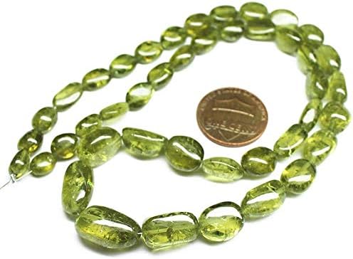 1 Strand grossular Garnet Oval Smooth 16'' Long Strand Gemstone Beads, Jewelry Supplies for Jewelry Making, Bulk Beads, for Meditation Jewellery for Reiki Healing Mystic Gemstone 5mm to 9mm