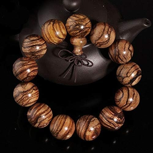 GLW Indonesia 18mm Natural Agarwood Aloewood Mala Meditation Prayer Beads #1190