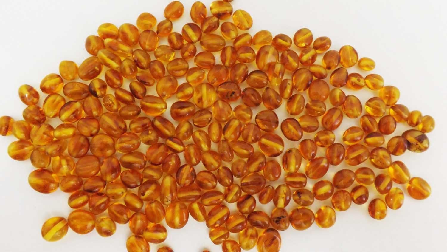 100 Grams Natural Baltic Amber Loose Beads 6mm - 9mm Drilled Approx 560-600 Beads Alluregem 21955