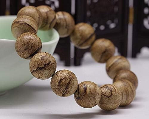 GLW Indonesia Malinao 16 mm Natural Wild Agarwood Aloewood Mala Prayer Beads #3022