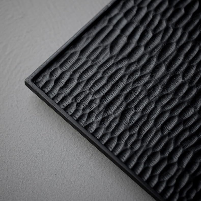 Tray Decor White Wax Charcoal Teapot Tray Rectangular Dry Tea Table Small Tea Tray Wabi-sabi Style Log Home Tray Food Tray