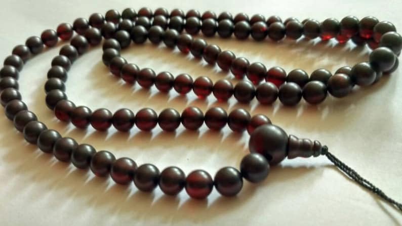 Natural baltic amber 7mm 108 Mala Beads, Spiritual, Meditation Beads, Reiki, Japa Mala, Buddhist Prayer Beads, Yoga Bracelet, healing beads LKMALA-RRGU-77