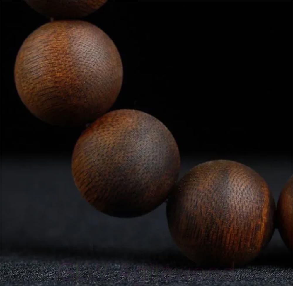 Agarwood 20mm*12 Real Nha Trang Agarwood Bracelet Malas Meditation Agarwood Prayer Beads