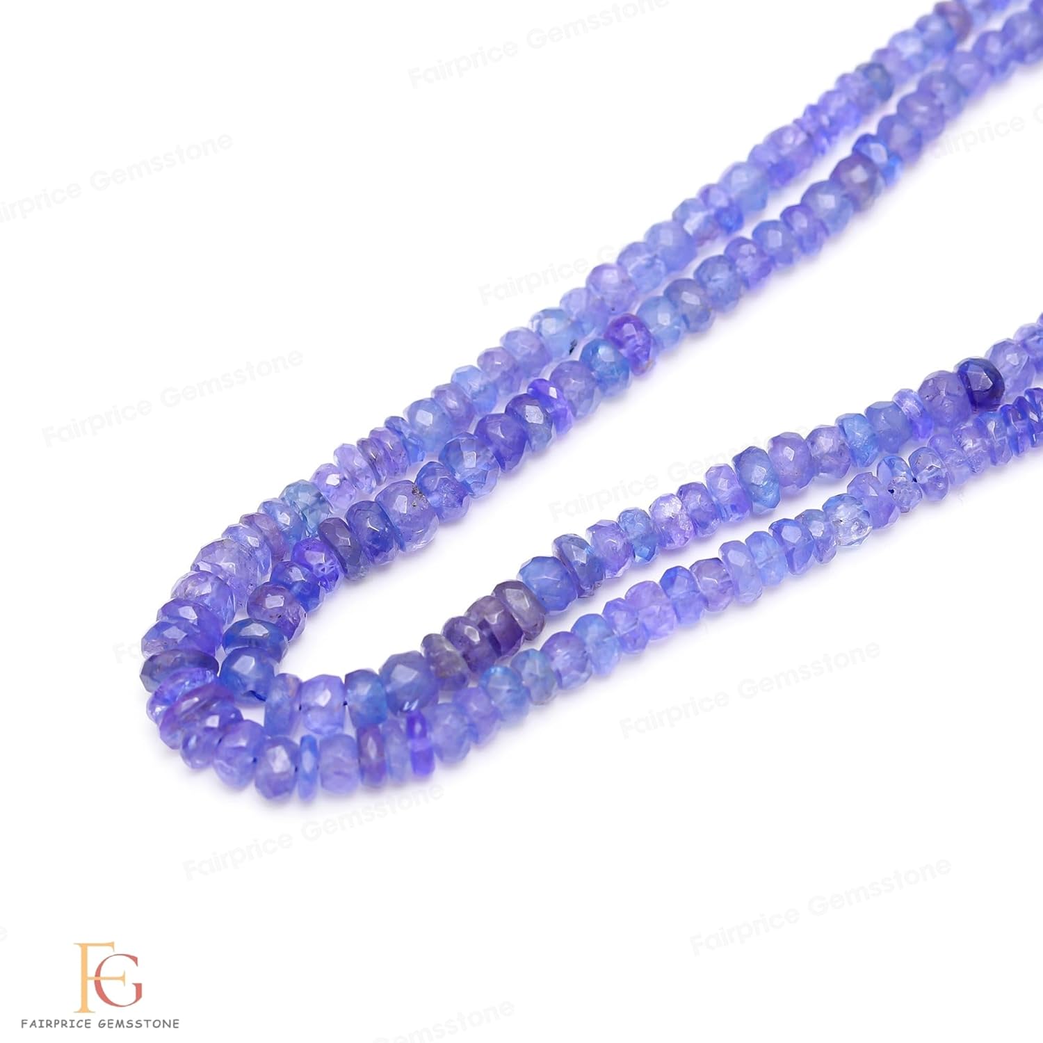 AAA+ Quality Tanzanite Faceted Rondelle Beads, 3.5mm-5mm Tanzanite Faceted Beads, Natural Tanzanite Rondelle beads, Tanzanite Beads Strand for Jewelry Making Necklace, Bracelet, Earring, Blue