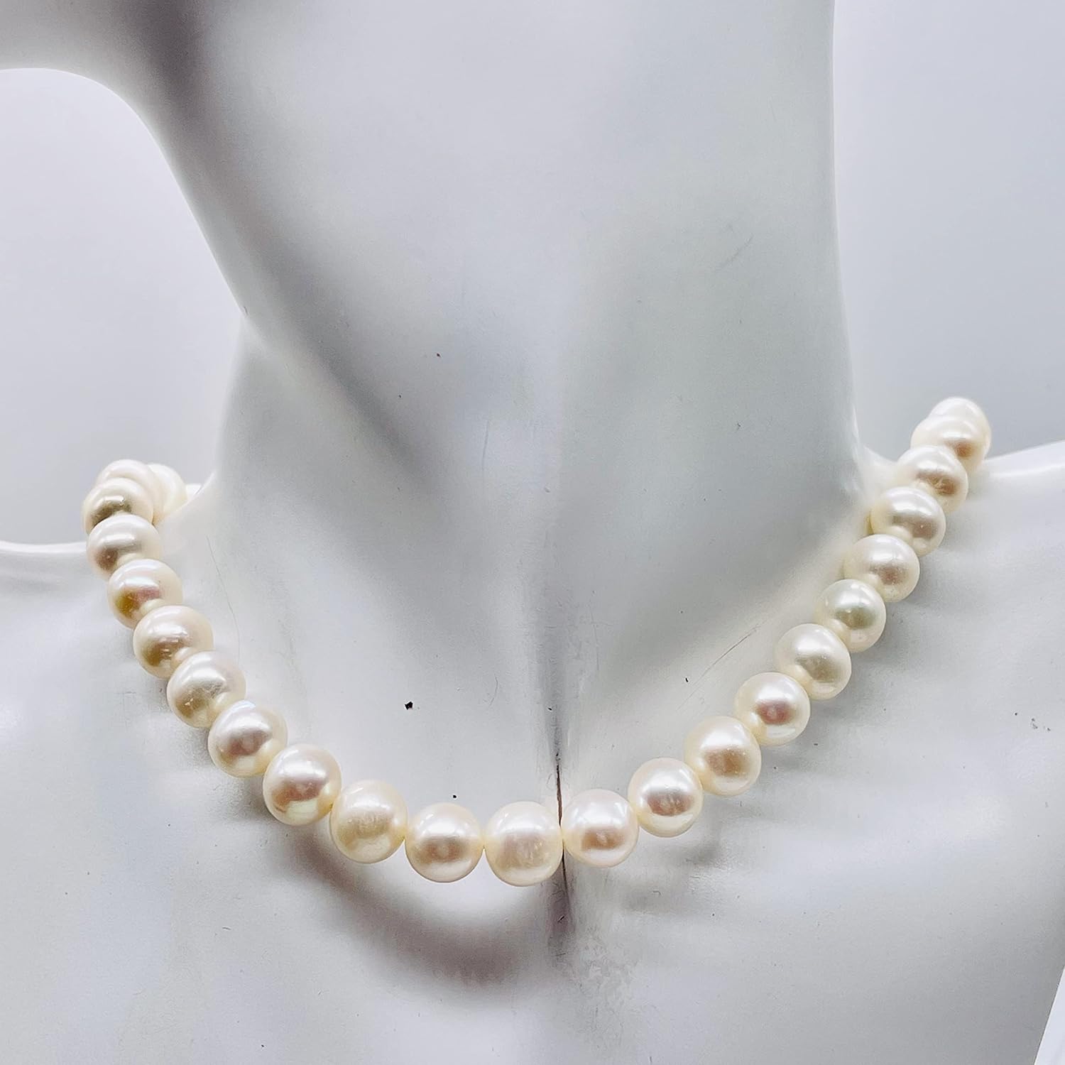 Natural Creamy Satin 8 to 9mm Pearl Strand 102639 for Jewelry Making