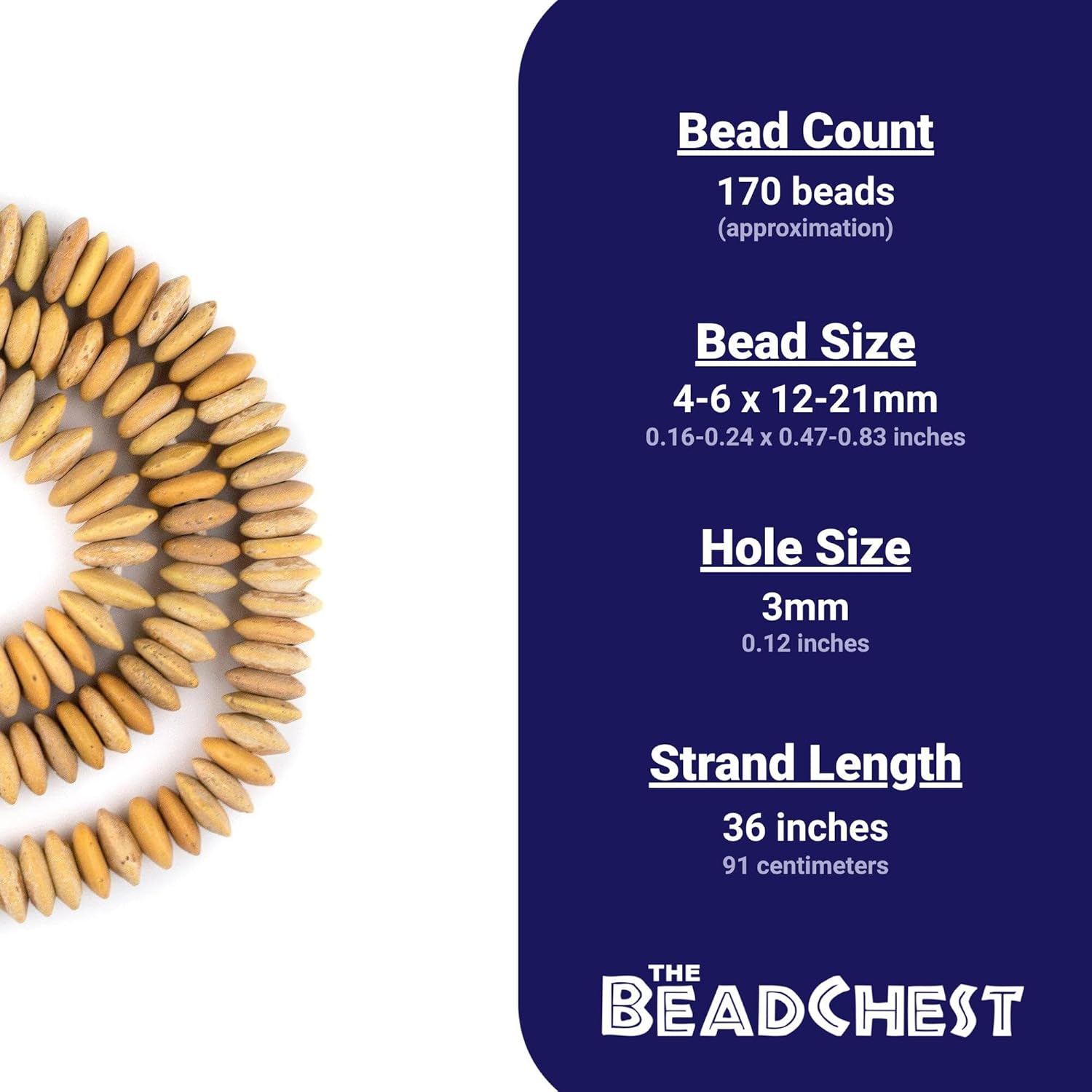 The Bead Chest Old Togo Glass Saucer Beads 17mm African Yellow Disk Large Hole 36 Inch Strand Handmade