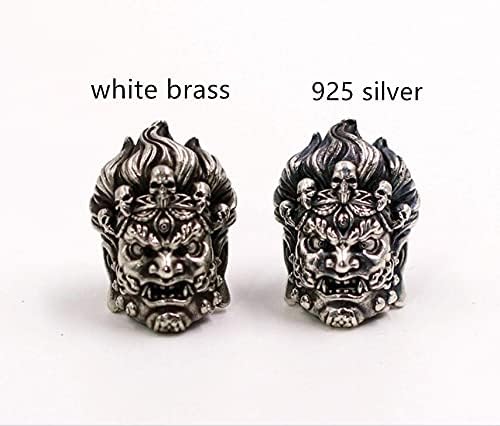 Buddhism Mahakala Figure Lucky Lanyard Bead Charms Parachute Paracord Cord beads Pendant for Keychain Zipper Pull Bracelet