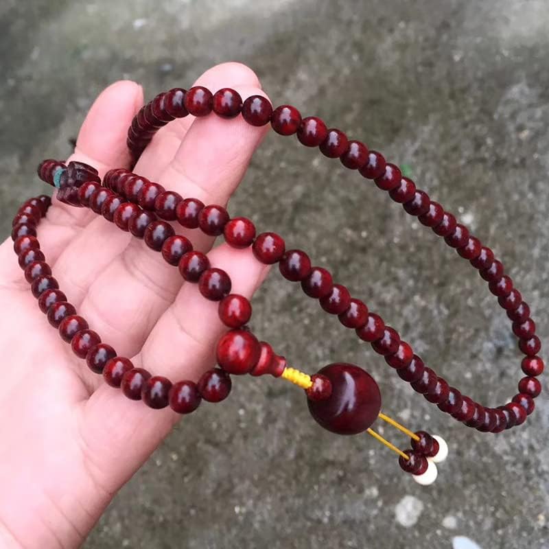 Mascot Wooden Crafts Wood Carving Art Wood Decoration Artwork 一生一世小叶紫檀0.6 * 108颗带星 珠子圆润饱满光滑细腻(小叶紫檀一生一世款8MM)