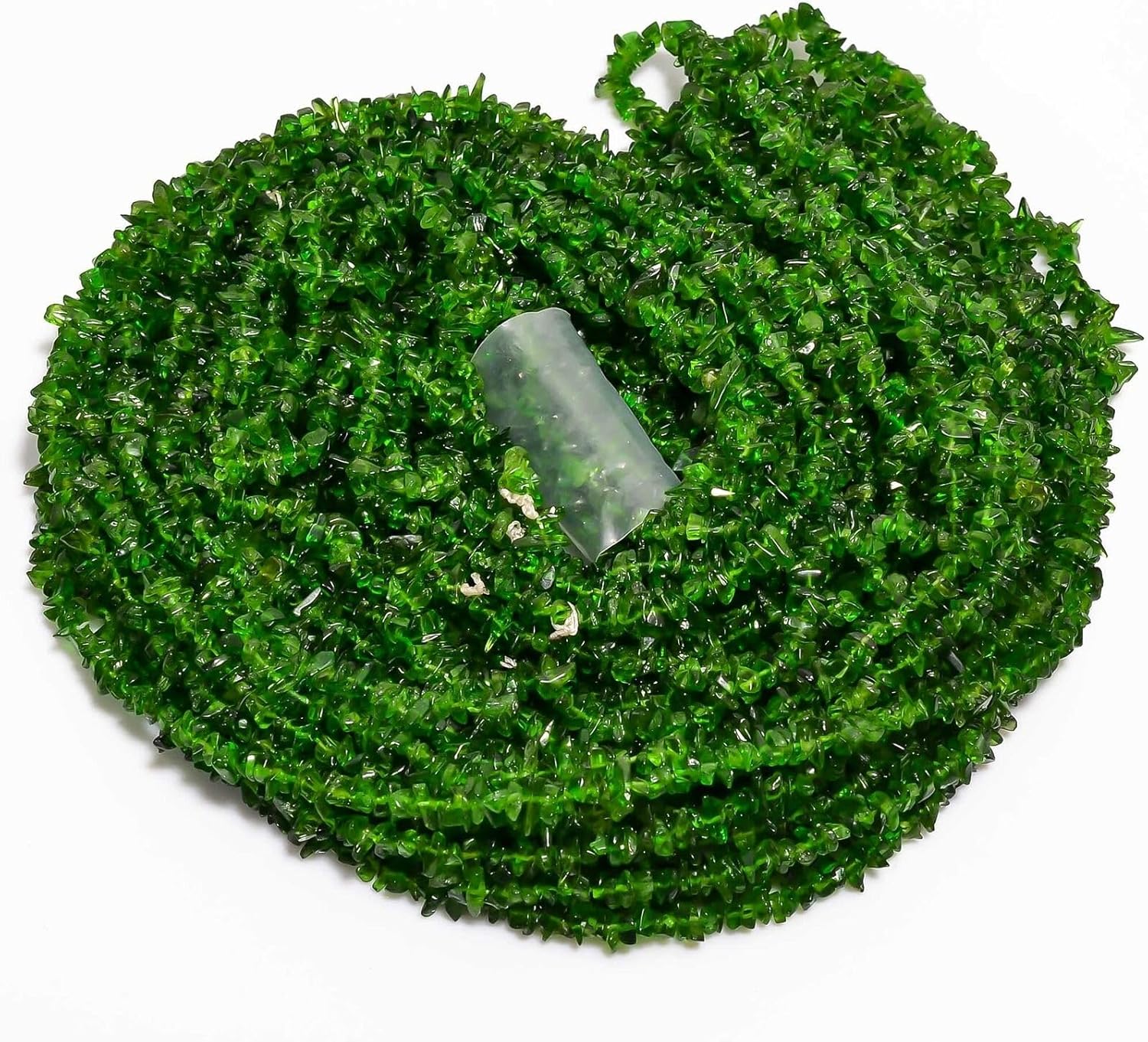 Natural Chrome Diopside Gemstone Fancy Uncut Beads 4X3 mm 10 Strand 34