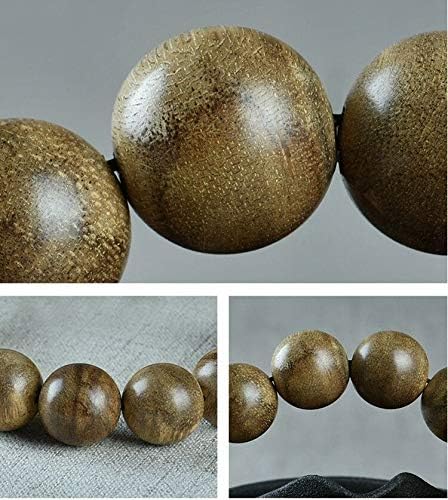 GLW Sumatra Genuine Natural Wild Agarwood Aloewood 15 mm Malas Prayer beads #4919