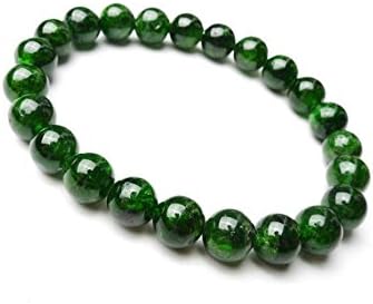 AAA++ Rare Quality 10mm Diopside Bracelet, Grade AA Natural Chrome Diopside, Green Diopside Gemstone Bracelets, Diopside Jewelry Gift,Womens Mens Bead Bracelet Code- WAR902