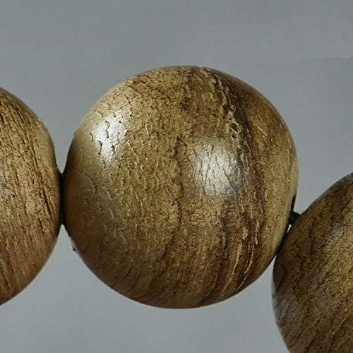 GLW Kalimantan Wild Agarwood Aloewood 15mm MALA Prayer Beads #4914