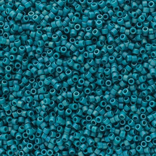 Miyuki Delica 11/0 - Frosted Glazed Rainbow Arctic Blue Matte AB DB2315-250gms Bag of Japanese Glass Beads Bulk Bag of Japanese Glass Beads