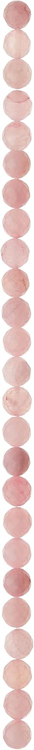 Bead Landing Faceted Rose Quartz Round Beads, 10mm, 12 Pack