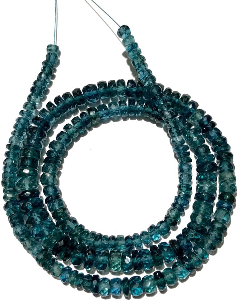 Natural Topaz rondelle Faceted Beads 4X6 18 inch Long String Jewelry Making Gemstone Beads for Necklace Bracelet