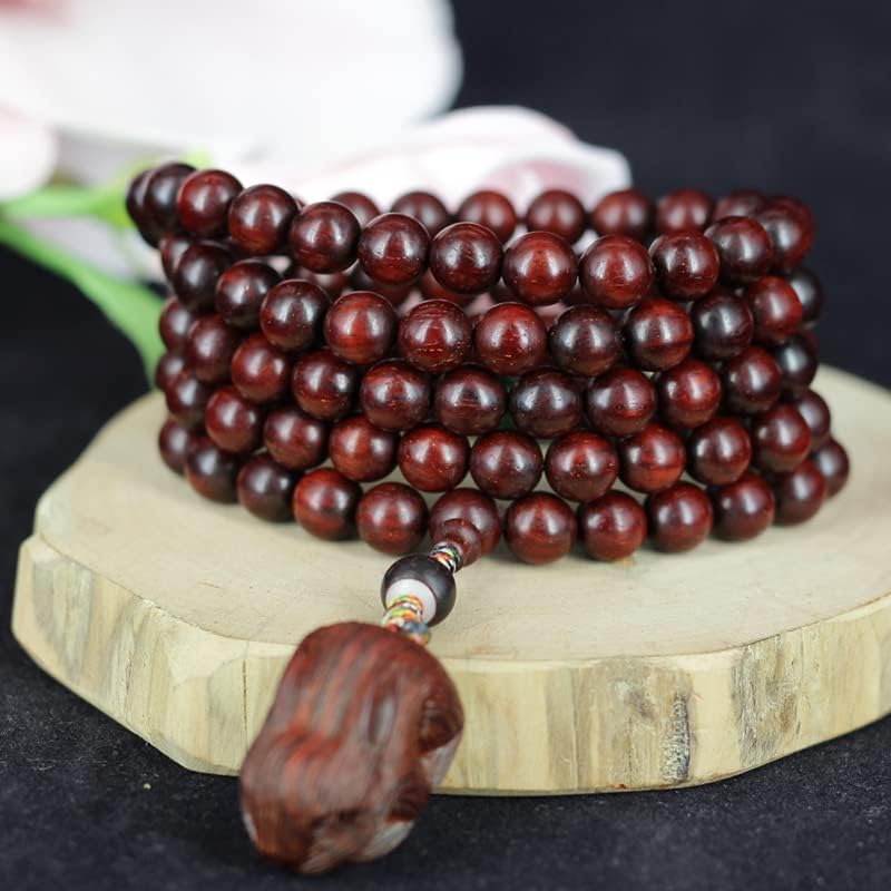 金星8mm108颗小叶紫檀文玩手链 佛珠项链女手串男毛衣链 兔子款式(小叶紫檀兔子款0.8)