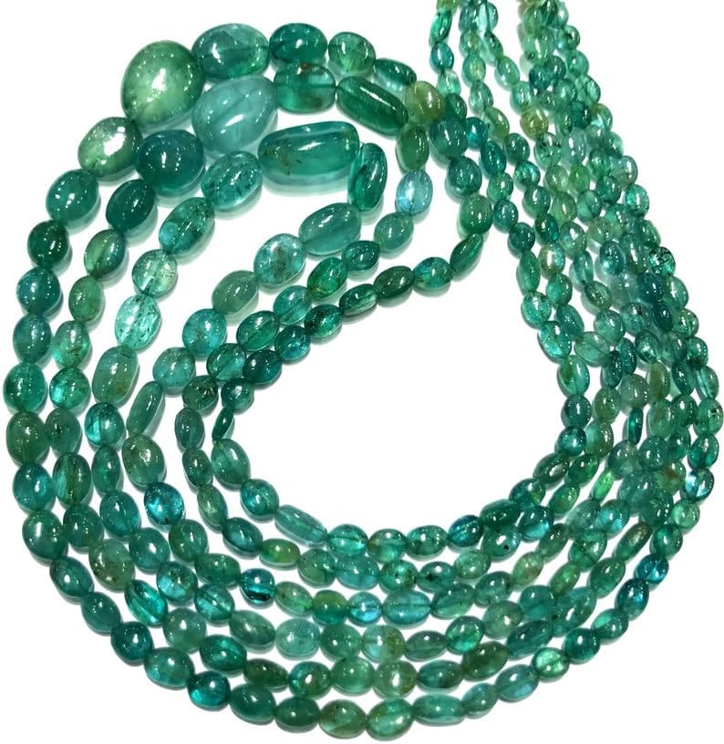 Natural Tourmaline Necklace Nuggets Smooth Beads 5-10 MM 21 inch Long String Jewelry Making Gemstone Beads for Necklace Bracelet