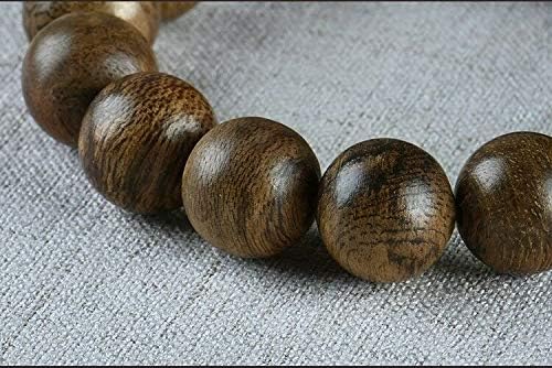 GLW Malinao Wild Agarwood Malas Meditation 14mm Prayer Beads Japa #4888