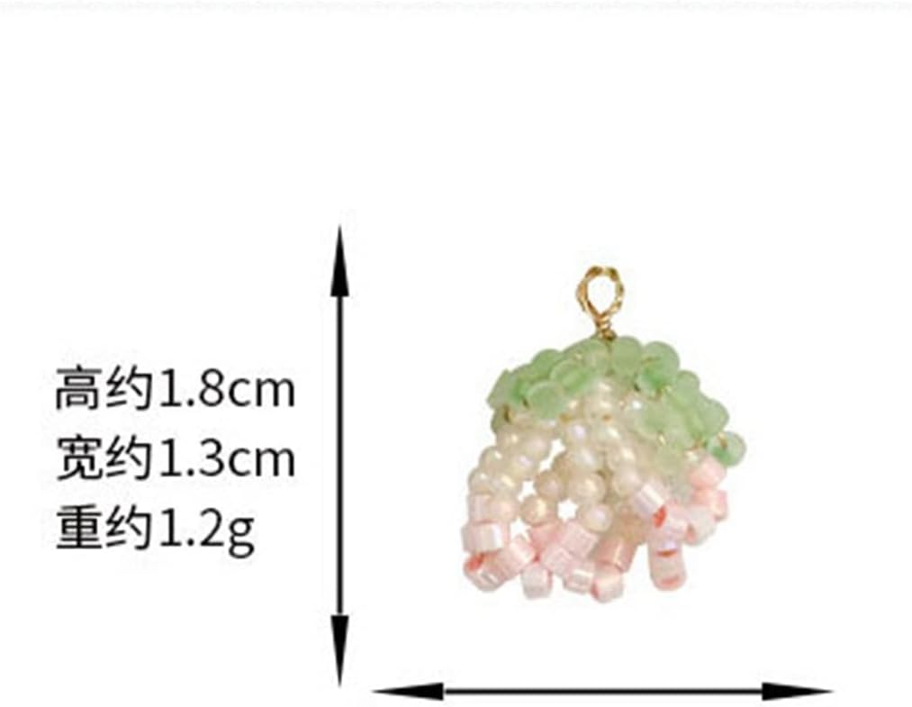 SIDUFHAOPKLL Handmade DIY Jewellery Beaded Flower Pendant Earrings Accessory Material Kit