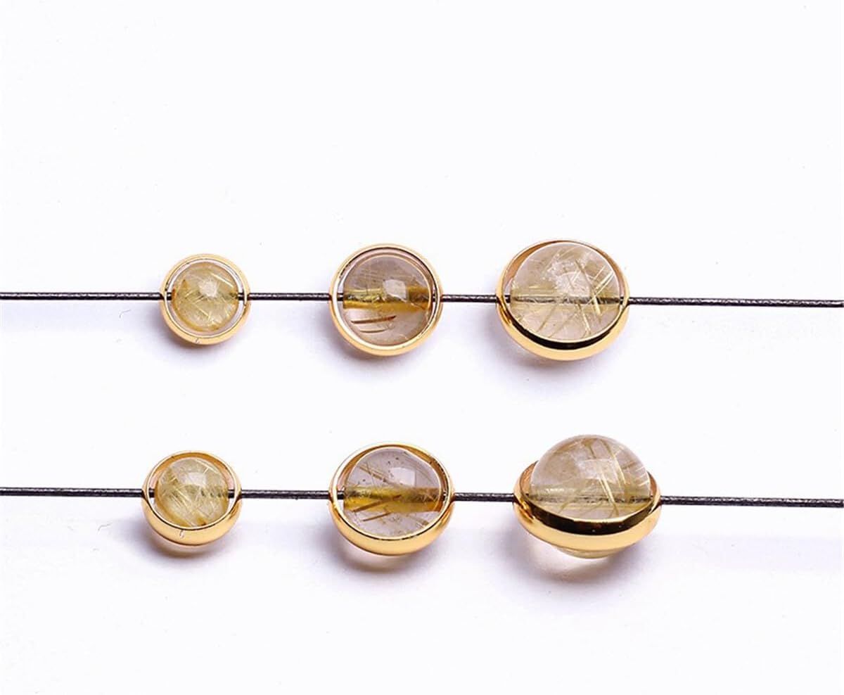 200 Pcs Metal Circle Bead Frames Double Hole Round Frames Ring Shaped Metal 2 Hole Circle Beads Frame Spacer Beads for Jewelry Making Bracelet Necklace Earring