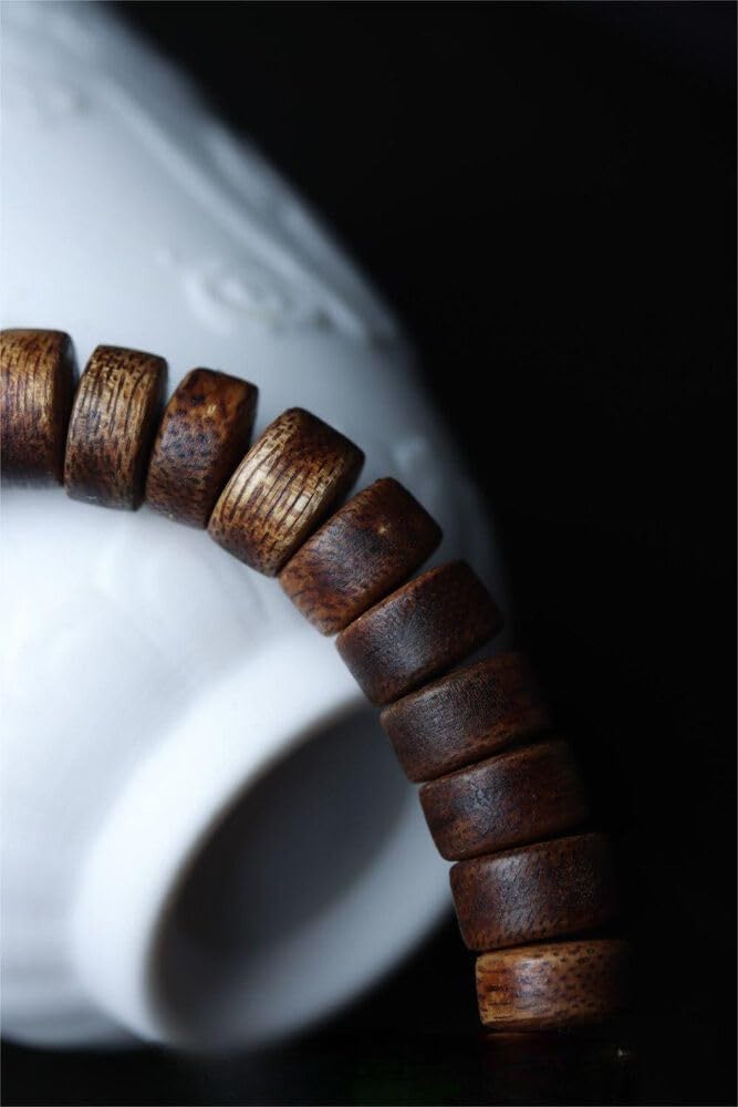 Agarwood 9mm Genuine Old Wild Nha Trang Agarwood Bracelets Malas Meditation Prayer Beads
